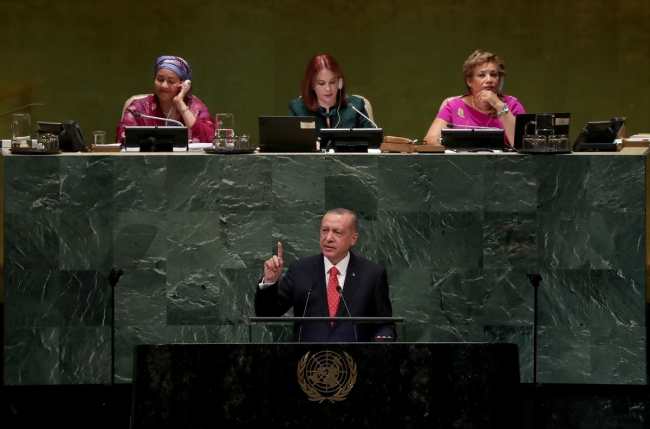 Cumhurbaşkanı Erdoğan BM'ye hitap etti